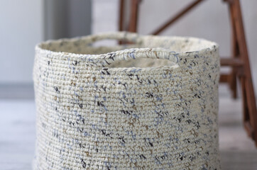 Grand panier au crochet