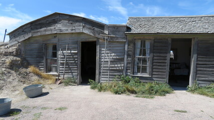 Homestead in the Badlands of South Dakota