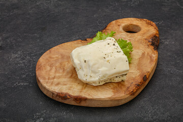 Halloumi cheese with mint for grill