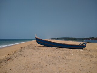 Fishing boat on the beach, Pozhiyoor Thiruvananthapuram Kerala