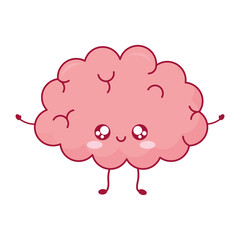 cute brain icon