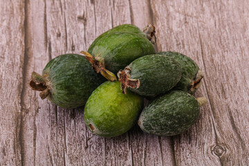 Tropical green sweet fruit Feijoa