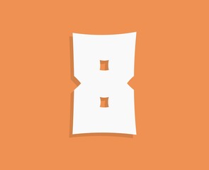 Fototapeta premium 8 number vintage cowboy font. Retro western, dalton design