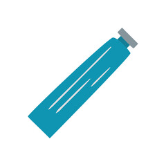 Isolated cream bottle