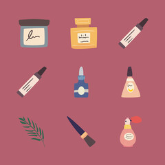 Makeup icon collection