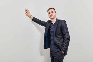 happy handsome mature man