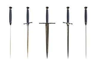 Medieval Dagger Render On White Background