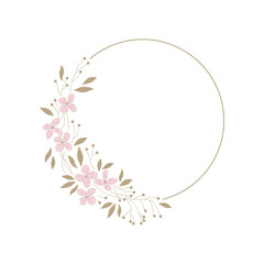 pink flowers on white background