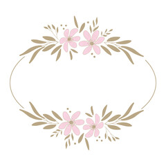 pink flowers on white background