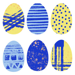 
Easter eggs vector illustration, design elements
