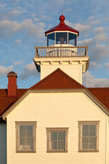 USA, Washington, San Juan Islands. View of Patos Island Lighthouse.