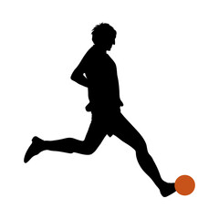 Soccer Player Silhouette