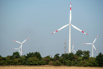 green energy outdoors with sky background