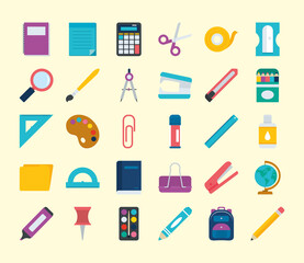 school supplies design