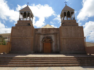 Iglesia Mamiña, Tarapaca, Chile. Construcción 1632
