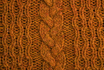 Beautiful abstract brown knitted  details