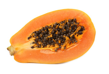 papaya isolated on white background