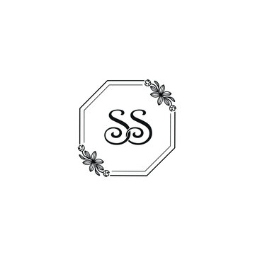 Premium Vector | Ss love initial letter logo vector minimalist perfect for  company logo wedding logo signature symbol