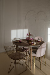 dining room with table