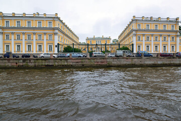 Fototapeta na wymiar Neva and canals of St. Petersburg - Venice of the North