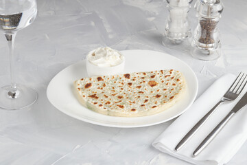 Qutab - azerbaijan flatbread with greens