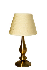 Retro table lamp isolated on a white background.