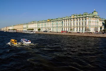 Deurstickers Neva and canals of St. Petersburg - Venice of the North © Aleksandr