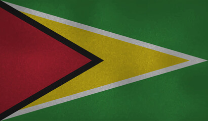 Guayana grunge flag. Vector illustration