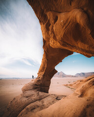 Wadi Rum Arch desert