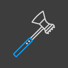 Meat hammer vector flat icon. Kitchen appliance