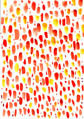 hand drawn abstract watercolor background withe dots and spots