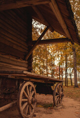 Fototapeta premium old wooden cart