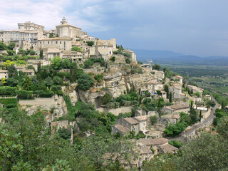 Fototapeta na wymiar Gordes is one of the most well-known hilltop villages in Provence, and one of the most beautiful in France. 