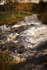 river in autumn