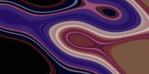 Violet purple waves, abstract background with circles