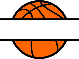 Vector illustration of the basketball monogram