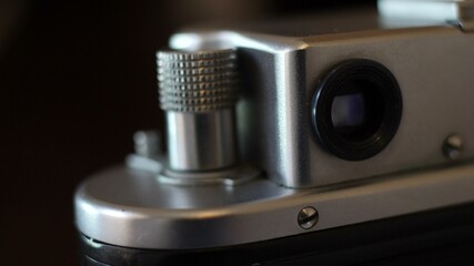 Close Up Of Vintage 35mm Film Camera