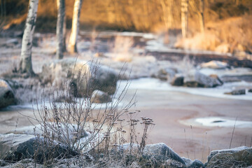 ice on the river