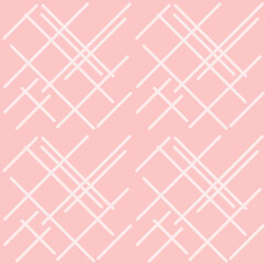 Seamless vector pattern in pastel pink color. Abstract print for wrapping holiday paper, textiles, backgrounds.
