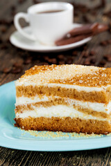 a piece of cake is made from a large number of ingredients