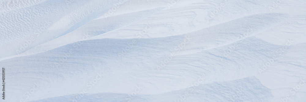 Canvas Prints beautiful winter background with snowy ground. natural snow texture. wind sculpted patterns on snow 