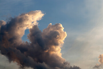 cloudy weather in nature