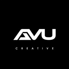 AVU Letter Initial Logo Design Template Vector Illustration