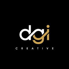 DGI Letter Initial Logo Design Template Vector Illustration