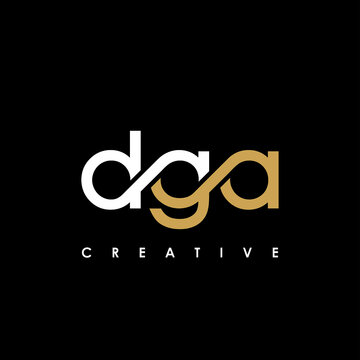 DGA Letter Initial Logo Design Template Vector Illustration