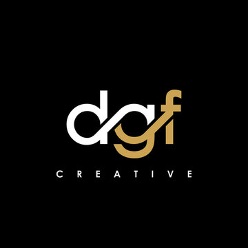 DGF Letter Initial Logo Design Template Vector Illustration