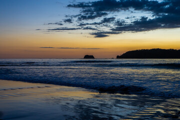 Obraz premium Beautiful aerial view of the Carrillo beach and ocean in Costa Rica