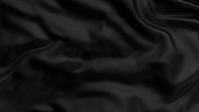 Smooth elegant black cloth movement background endless loop