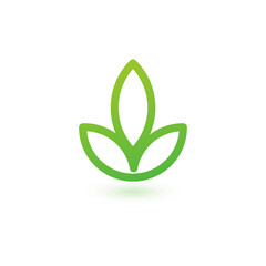 leaf wellness plant leaves flower nature health logo design. Stock Vector illustration isolated on white background.