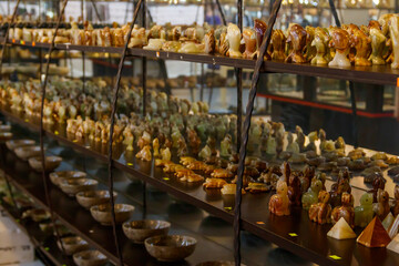 Onyx products for sale in a shop in Turkey